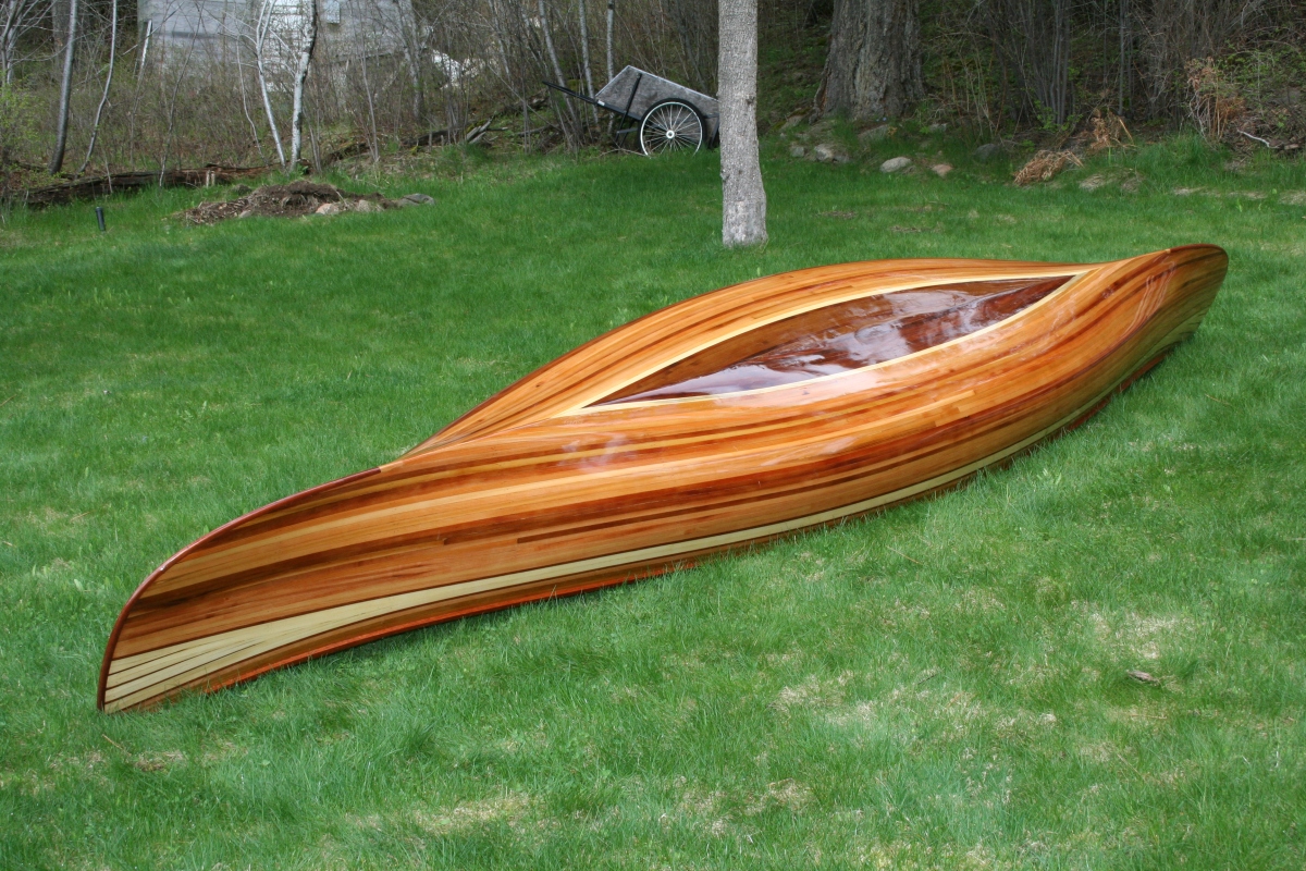 Heirloom Kayak &amp; Canoe wood strip boat 3586 | Heirloom Paddle Sports