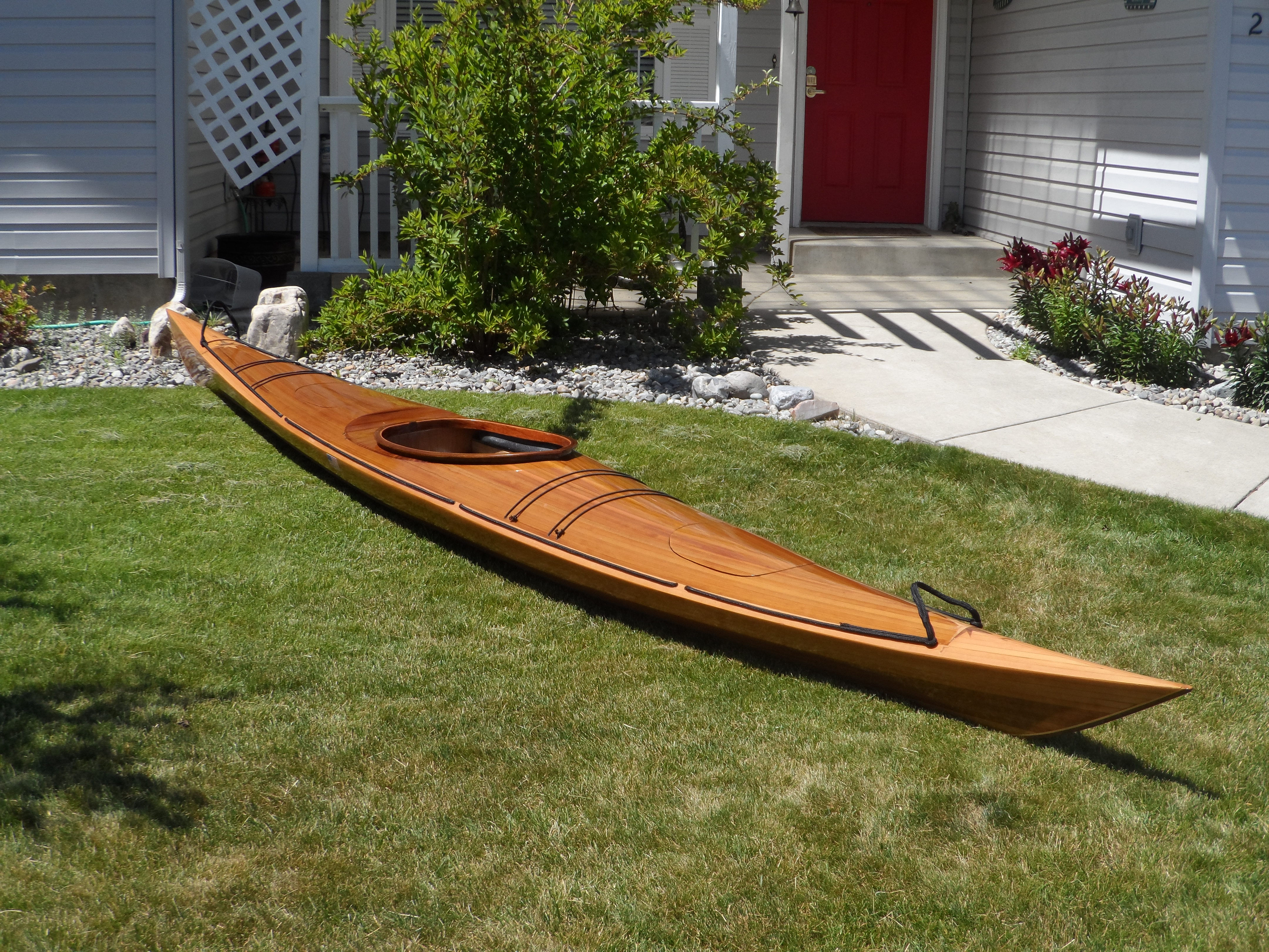 Wood strip kayak, wood strip canoe, cedar strip kayak, cedar strip 